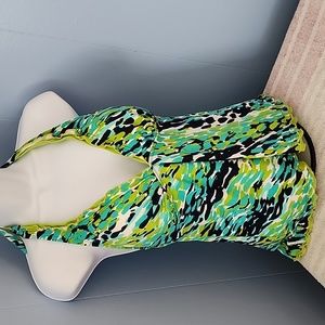 Jamaica Bay swim top. Tie at back of neck,  size 14